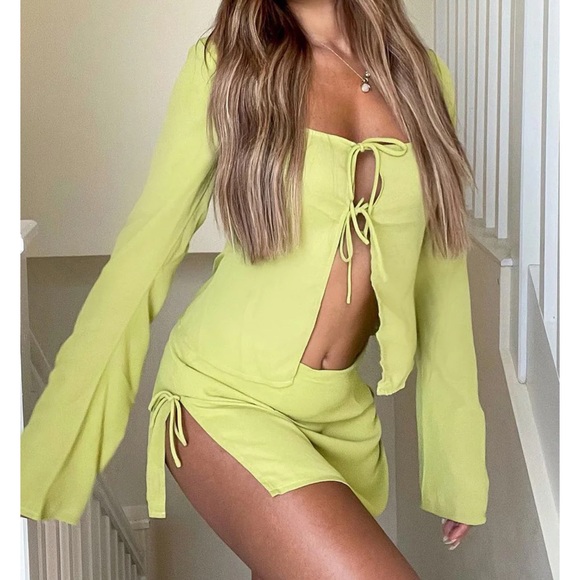 Sweet Secrets Long Sleeve Top Matcha - Picture 9 of 10